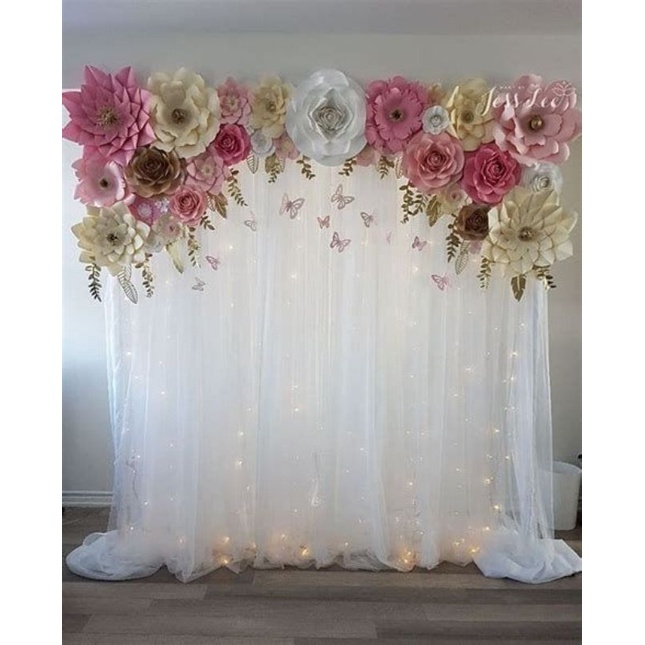 Vải voan lưới tutu trắng  loại Sịn đẹp