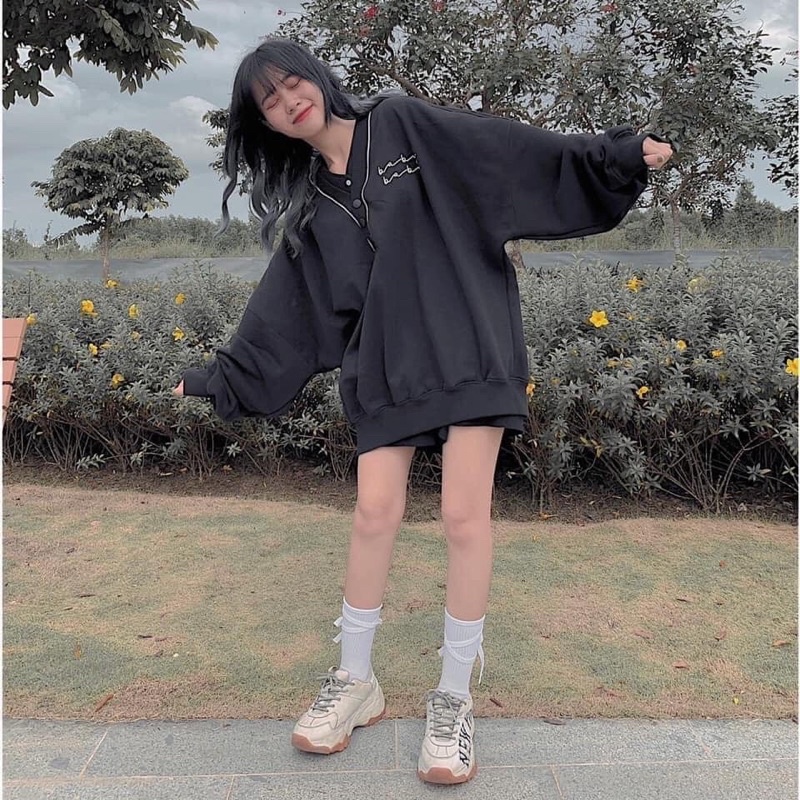 Áo tay dài nỉ sweater BABY ulzzang - không kèm sơ mi trắng (ẢNH THẬT)