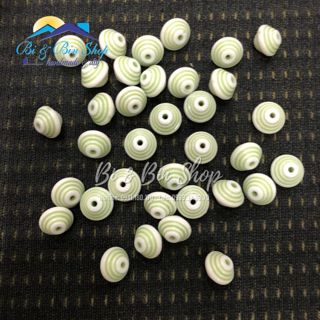 35 Cái Charm Hạt Nhựa Chóp Nón / Hình Thoi Dùng Xỏ Hạt Chuỗi Làm Vòng Đeo Tay