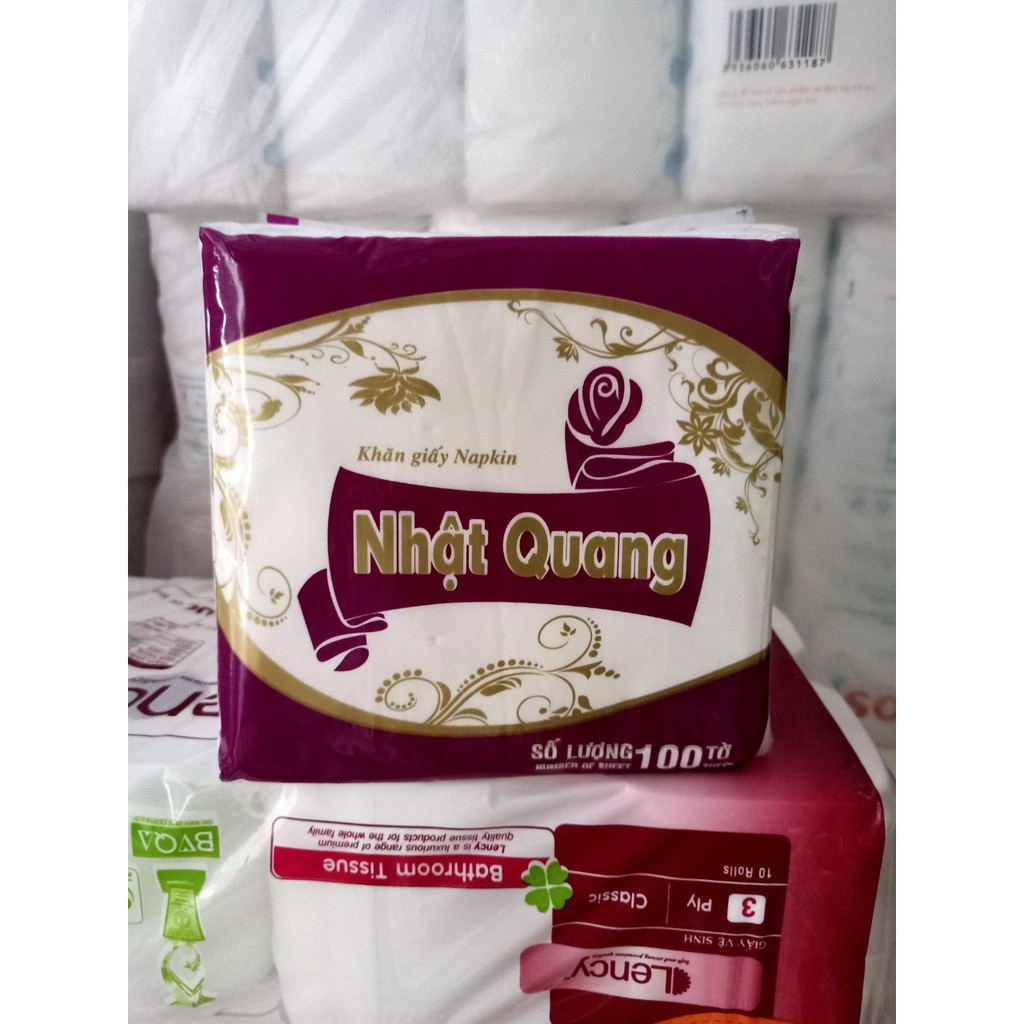 (COMBO 5 BỊCH) GIẤY ĂN VUÔNG NHẬT QUANG