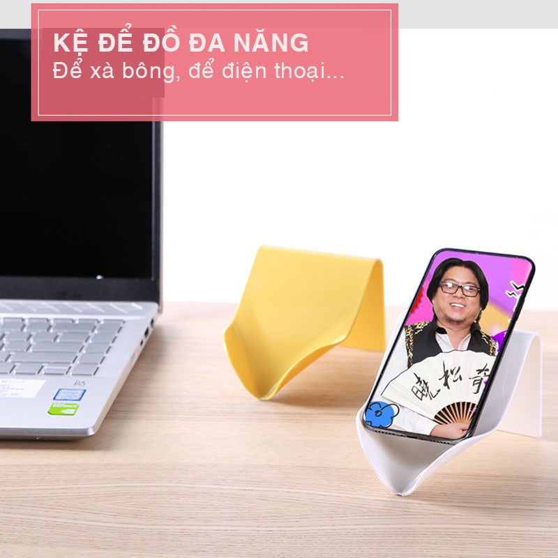 Khay kệ xà bông NGHIÊNG, khay xà bông dán tường , để bàn nhà tắm [ NEW] SX 133