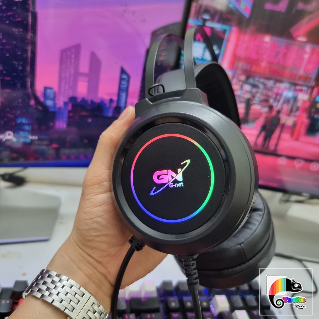 Tai nghe Gaming GNET GH5 USB7.1, có mic, LED I Tai nghe game thủ có micro G-Net GH5 RGB