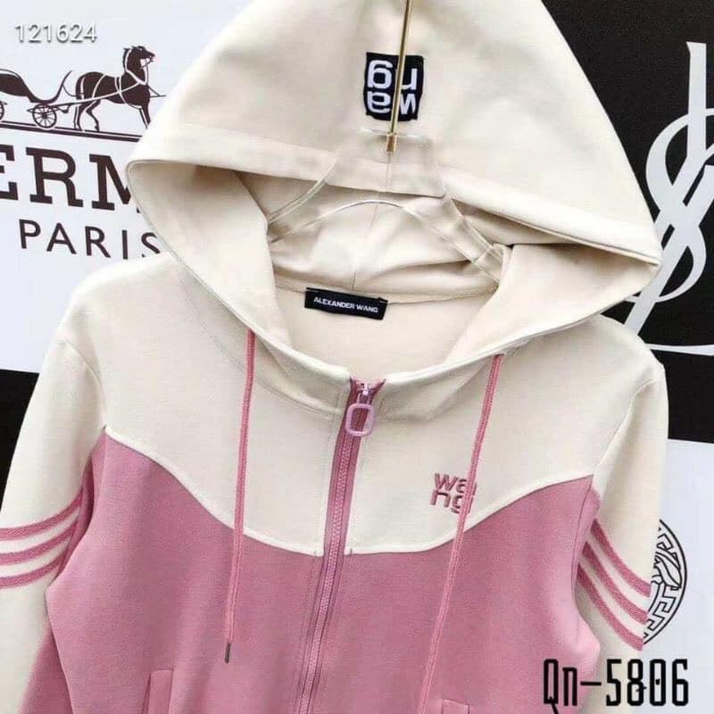 Bộ nỉ nữ ❤️FREESHIP❤️Bộ Nỉ UMI Phối Màu Wang Kéo Khóa | BigBuy360 - bigbuy360.vn