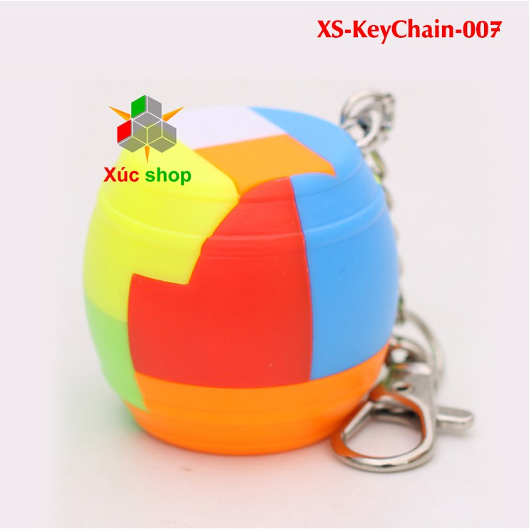 Móc khóa rubik xếp hình - Khóa khổng minh - Tháo lắp mảnh ghép