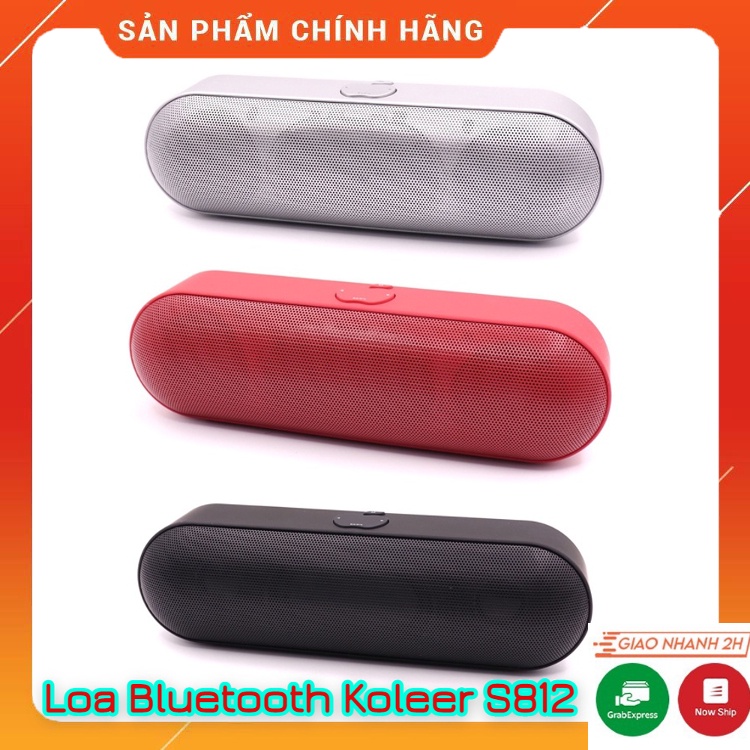 Loa Bluetooth Koleer S812 Phiên Bản Mới Nhất. Âm Thanh Sống Động, Kiểu Dáng Trẻ Trung, Độ Bền Cao. Bảo Hành 12 Tháng