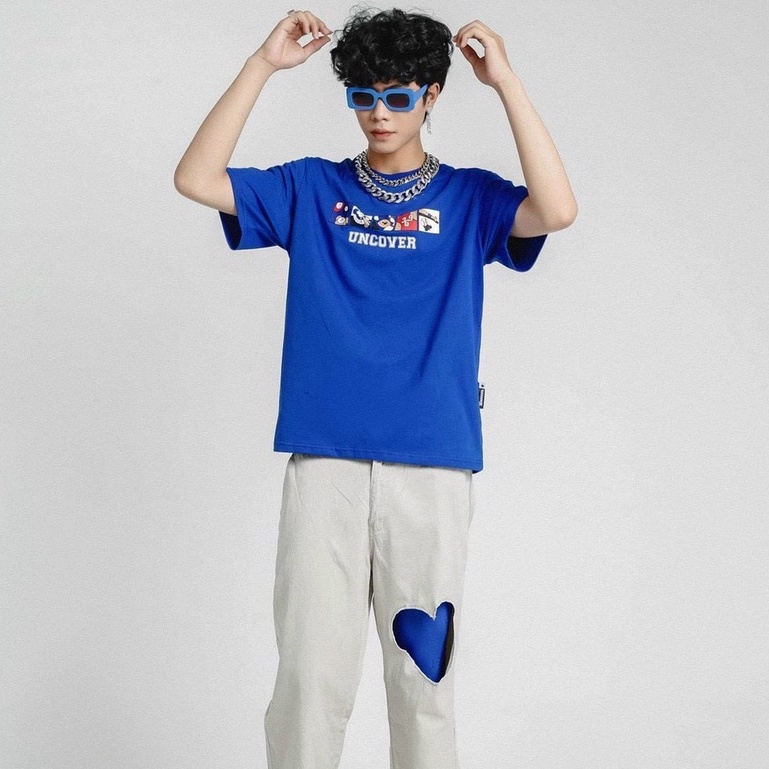 Áo Thun Tay Lỡ From Rộng Uncover Sporty Sici Full Tag Chính Hãng Màu Đen, Trắng, Xanh Nam Nữ 𝙎𝙖𝙩𝙤 𝙎𝙝𝙤𝙥 𝙐𝙣𝙞𝙨𝙚𝙭