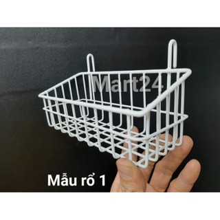giỏ cài lưới sắt. giỏ treo khung sắt trang trí
