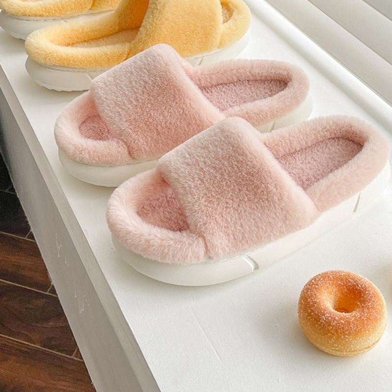 Dép lông đế bánh mì hàng siêu xinh