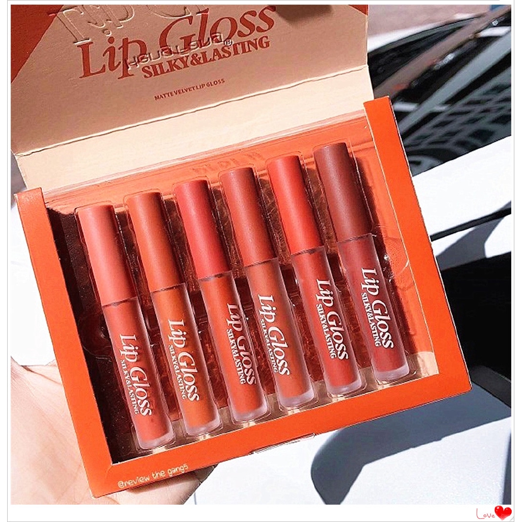 Set 6 son kem mịn mượt như nhung kháng nước lâu trôi 24 giờ và giữ ẩm cho môi | BigBuy360 - bigbuy360.vn