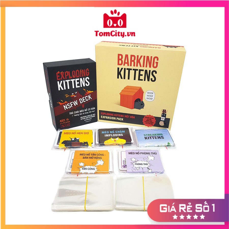 Combo mèo nổ Exploding Kittens + 5 bản mở rộng bản Đẹp