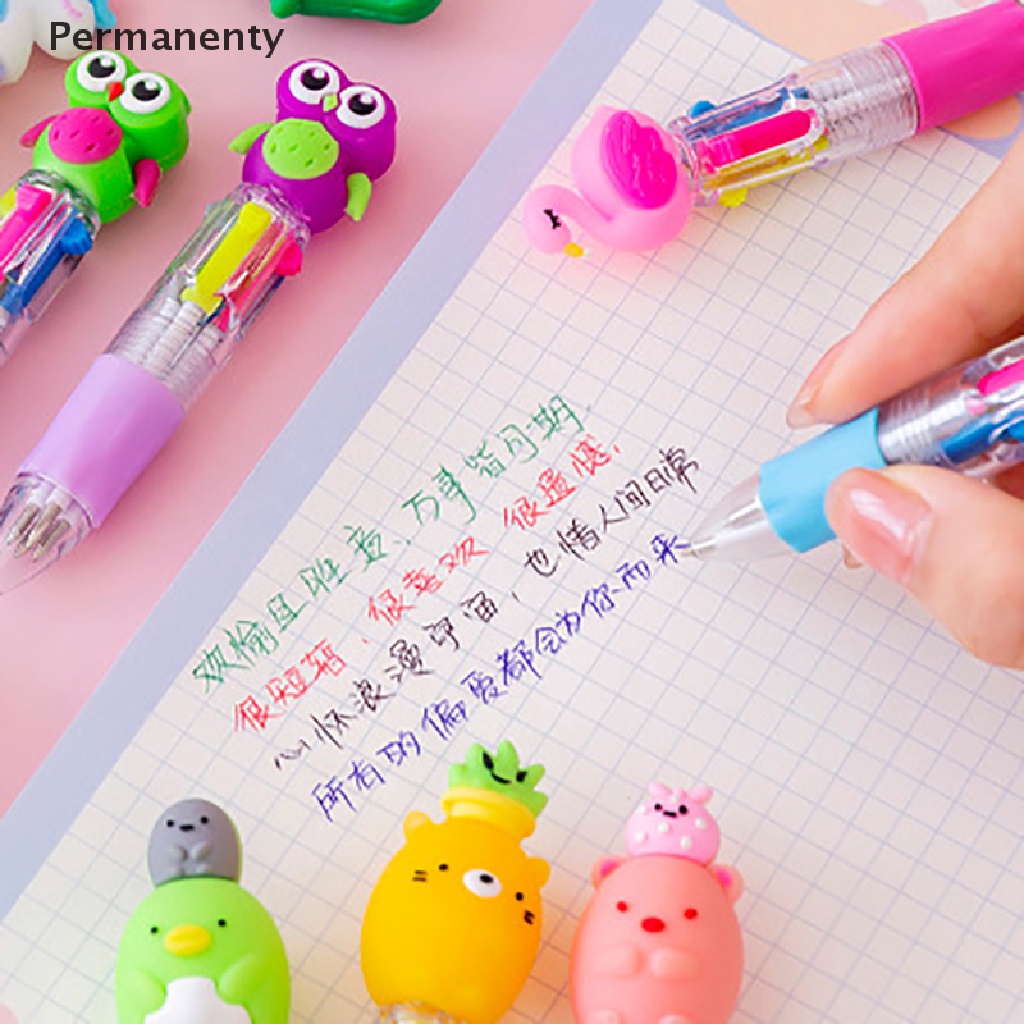 1 Bút Bi Mini Ngòi 0.5MM Họa Tiết Hoạt Hình Dễ Thương