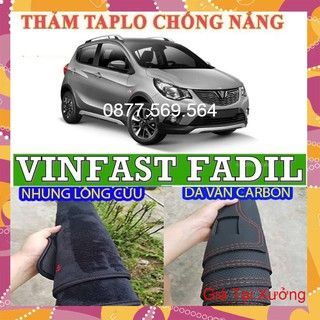 THẢM TAPLO XE VINFAST FADIL 20XX ĐẾN 2021 VÂN CARBON-NHUNG LÔNG CỪU