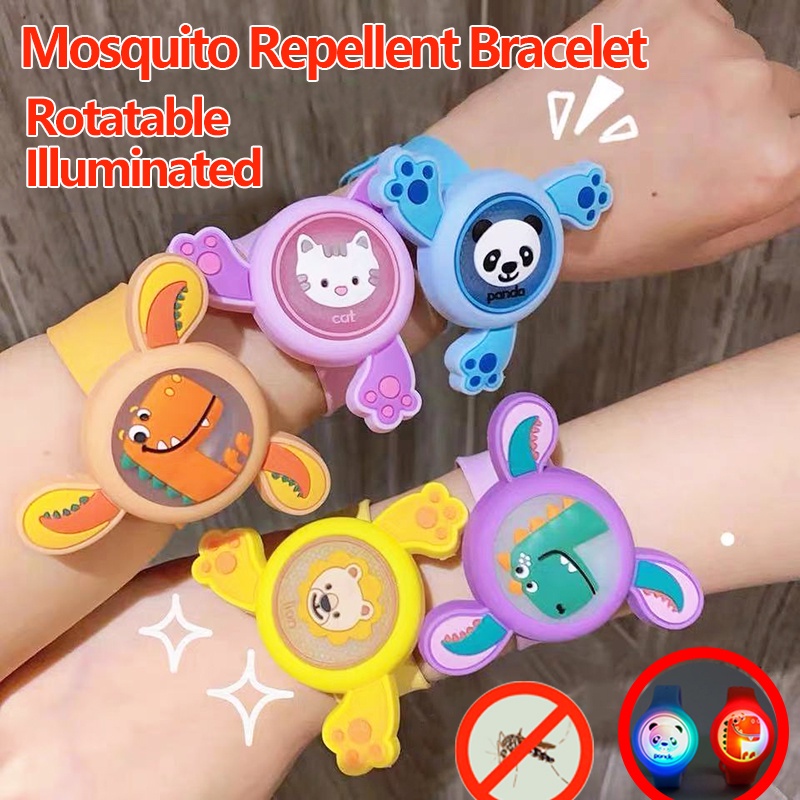 Vòng tay chống muỗi bằng tinh dầu có thể xoay được kiểu dáng hoạt hình