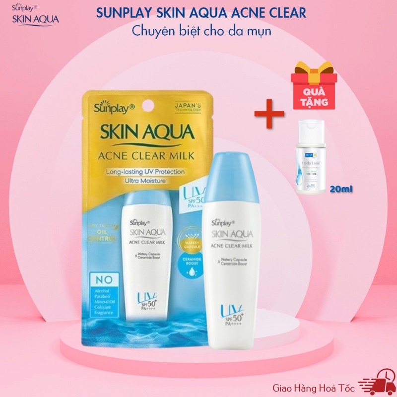 Sữa Chống Nắng Dưỡng Da Ngừa Mụn Sunplay Skin Aqua Acne Clear SPF 50+ PA++++(25g