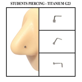 KHUYÊN MŨI CHÂN L TITANIUM G23 ĐÁ VIỀN BO CÁ TÍNH - KHUYÊN MŨI ĐÁ