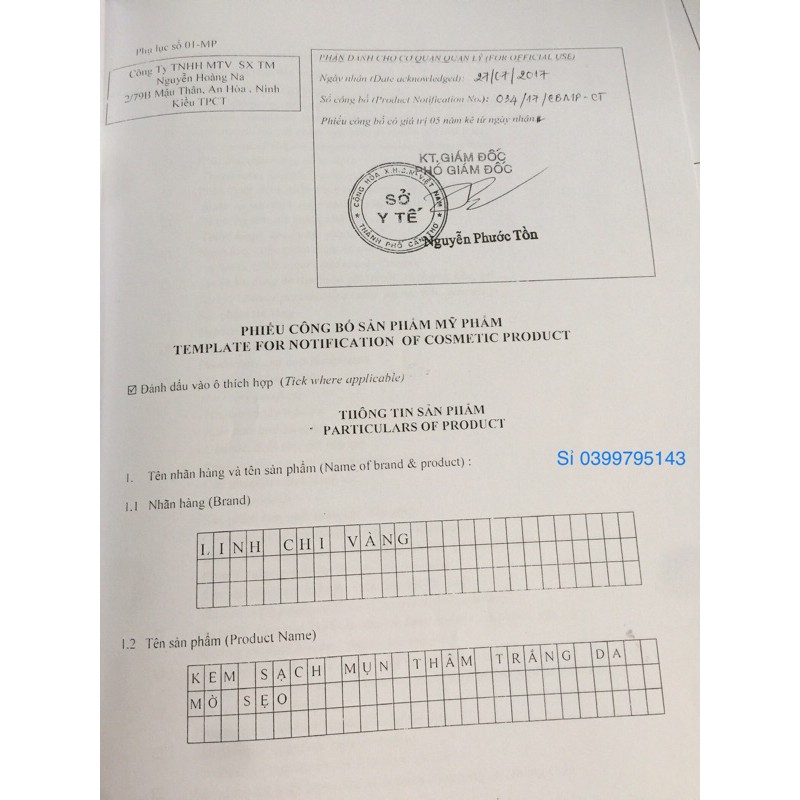 Kem sạch mụn LINH CHI VÀNG 25g