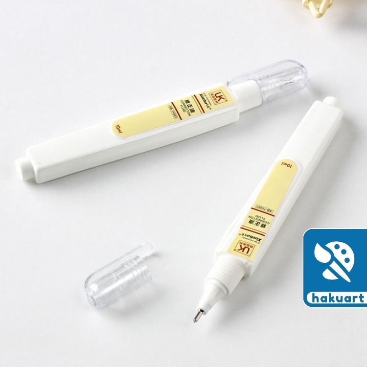 Bút xóa học sinh sơn trắng 10ml - Họa Cụ Hakuart