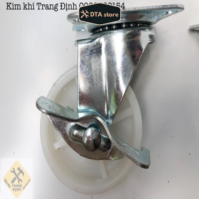 Bánh Xe Nhựa Trắng 4,5,6,7cm