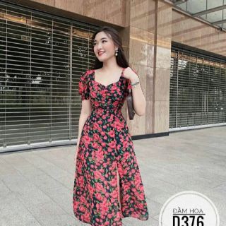 ĐẦM HOA NHÍ BIGSIZE XẺ TÀ