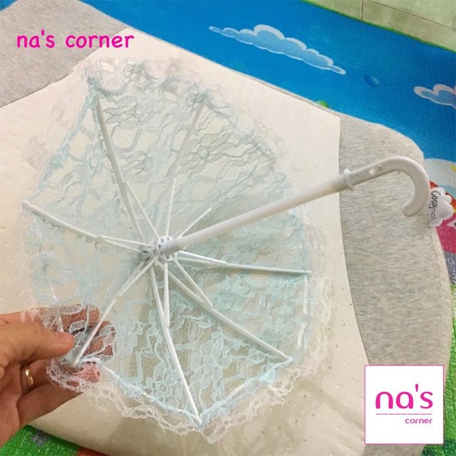 Dù mini ren cho búp bê Barbie 27cm