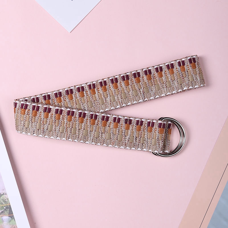 Thắt Lưng Vải Bố Thiết Kế Đơn Giản Phong Cách Hàn Quốc