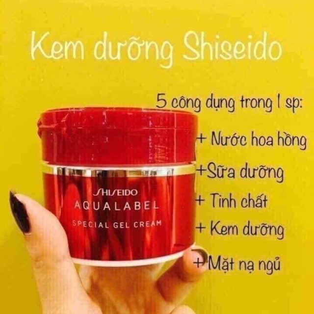 ✨✨Kem dưỡng Shisheido Aqua (5 in 1)_ KHÁCH NHÀ EM DÙNG AI CŨNG ƯNG Ý VỚI EM NÀY LẮM Ạ.