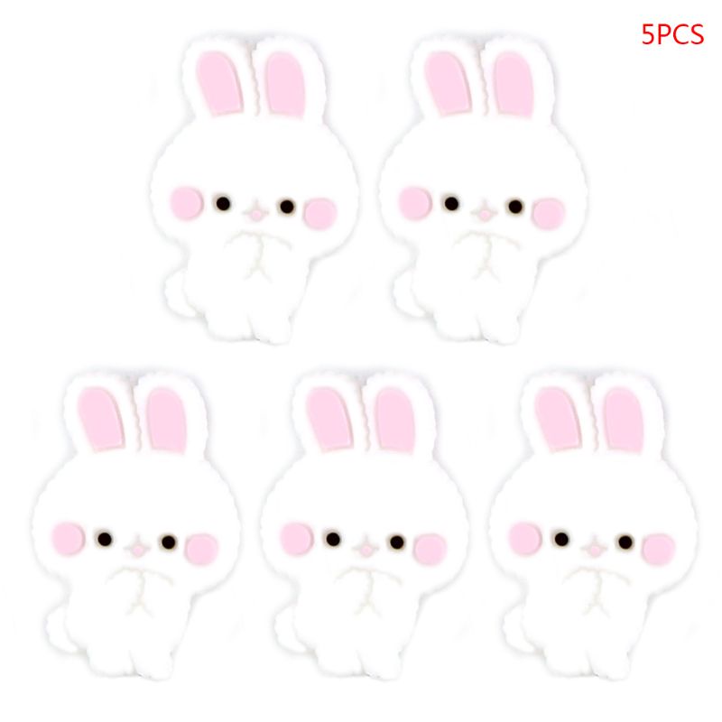 Bộ 5 Hạt Silicone Mini Phụ Kiện Chăm Sóc Răng Miệng Cho Bé Sơ Sinh