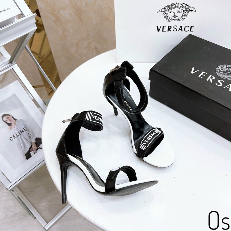Sandal cao gót versac quấn cổ fullbox