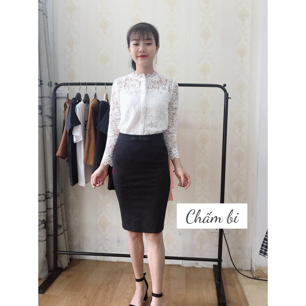 Chân váy bút chì kẻ | BigBuy360 - bigbuy360.vn