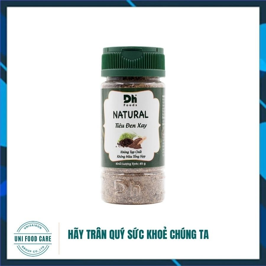 Hũ Natural Tiêu Đen Xay - Thương hiệu DH Foods