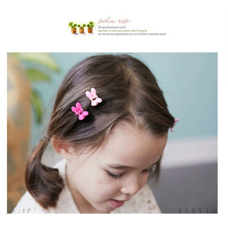 Kẹp tóc càng cua mini màu sắc ngẫu nhiên dễ thương cho bé gái