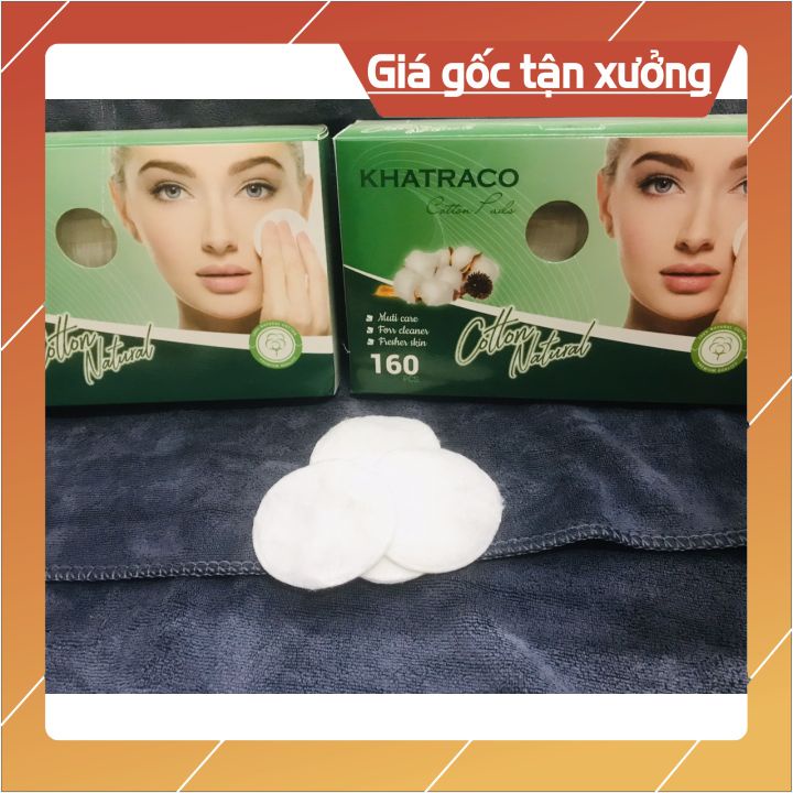 [tận gốc] bông tẩy trang khaitraco được làm từ 100% cotton thiên nhiên,mềm mại, mịm màng sợi lông dài kết cấu chặt chẽ $