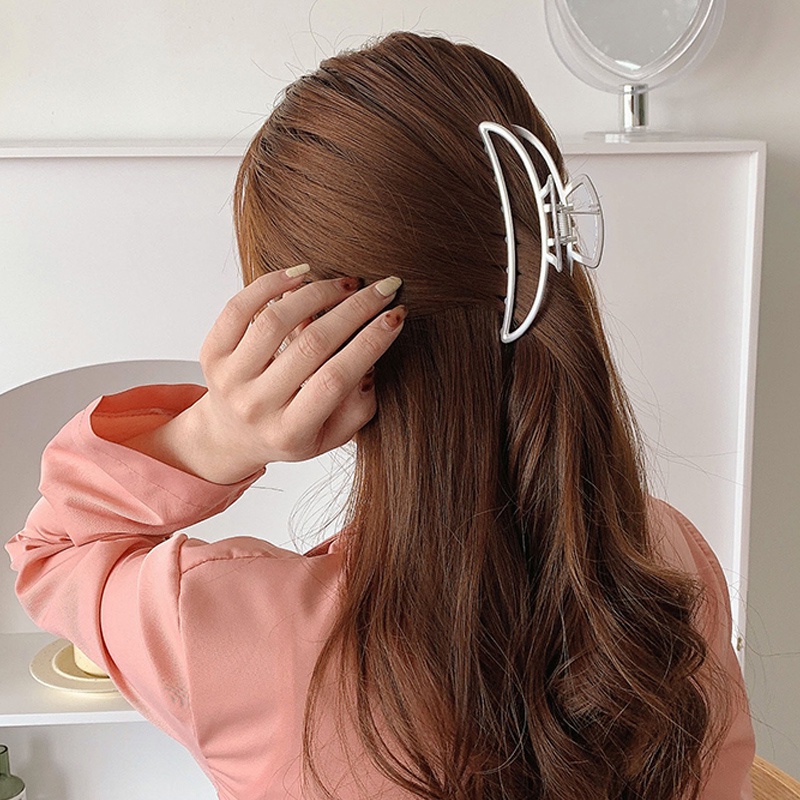 Kẹp Tóc Kim Loại Hình Chân Cua Phong Cách Hàn Quốc