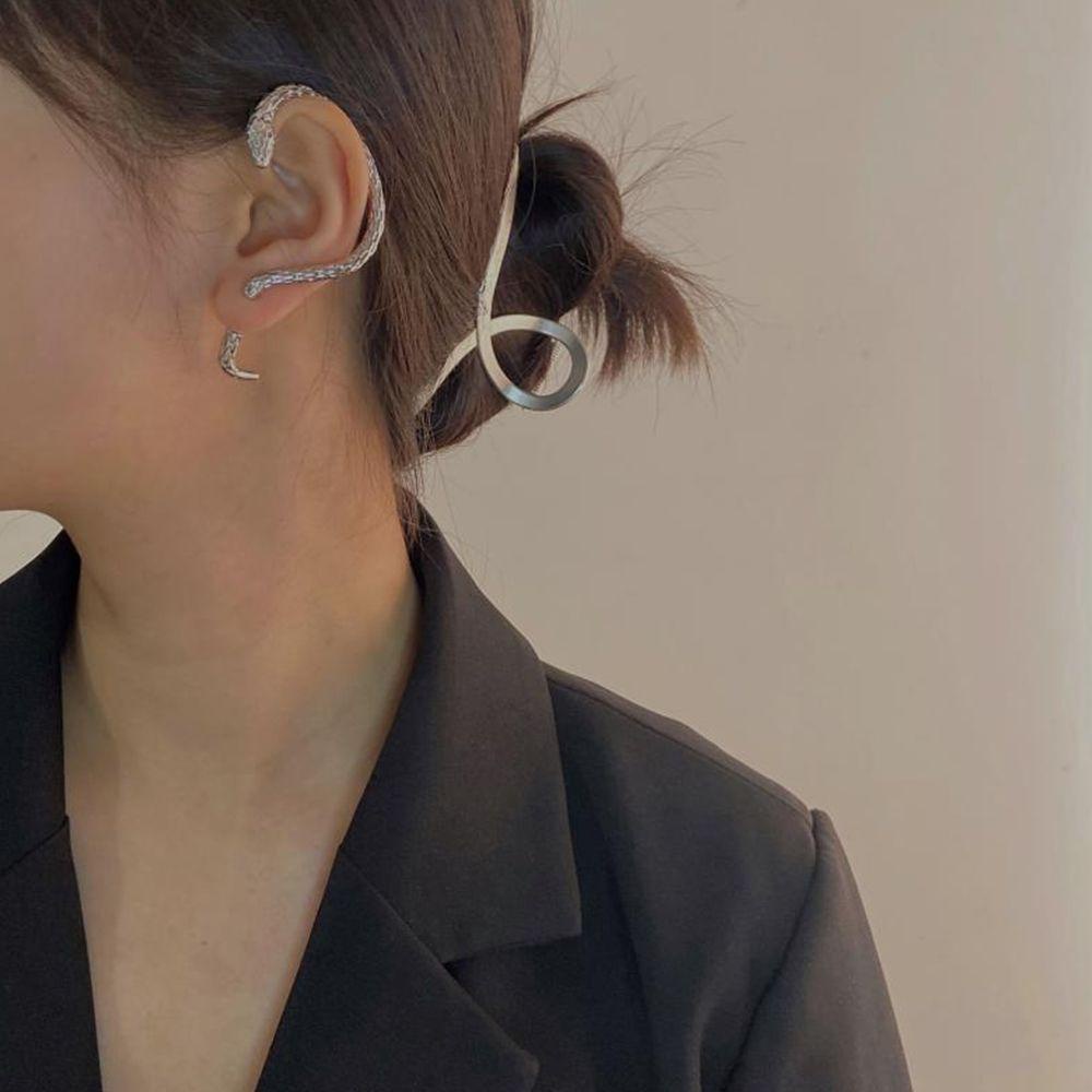 VANES1 Bông Tai Hợp Kim Thiết Kế Đơn Giản Phong Cách Hip Hop Cá Tính Cho Cặp Đôi