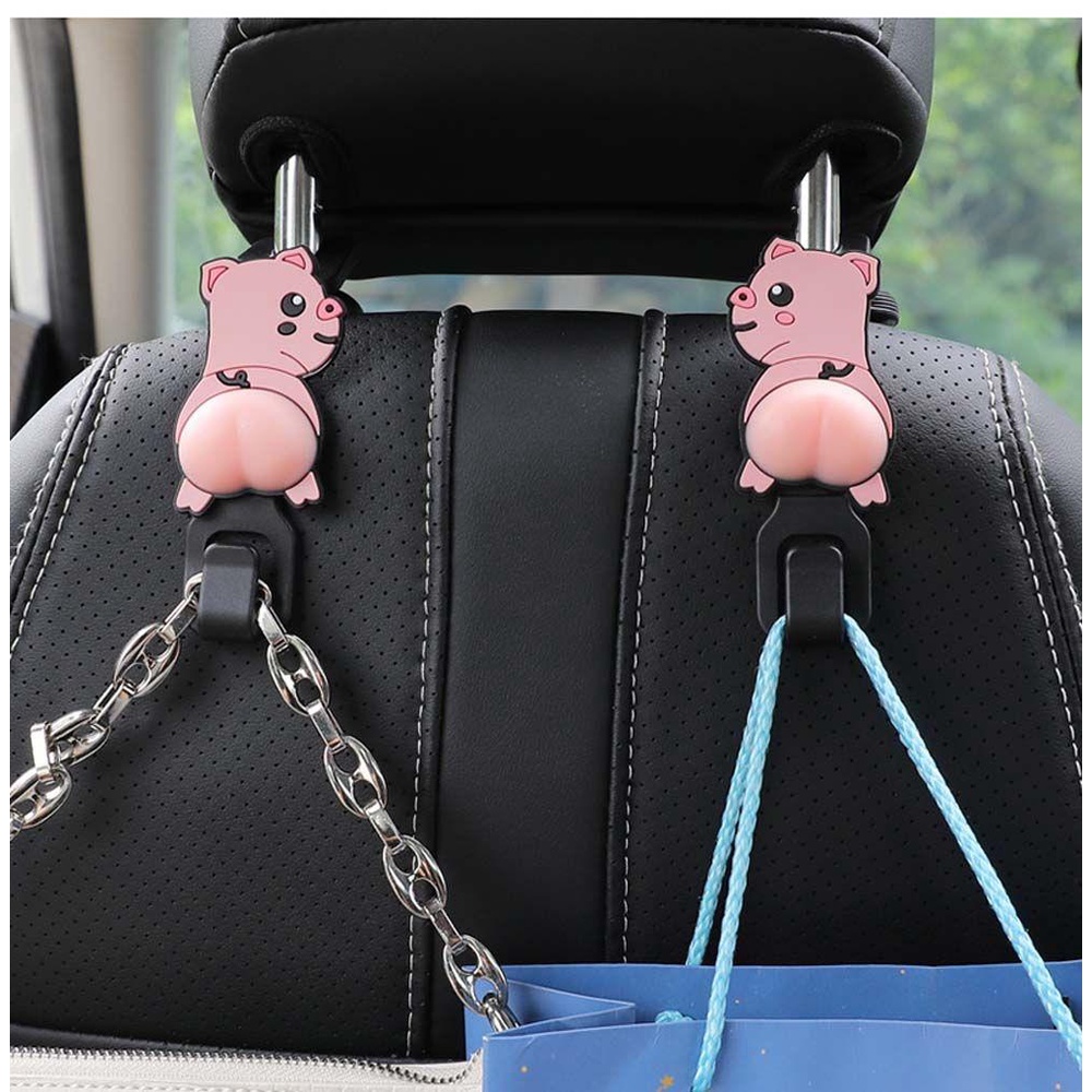 Móc Treo Đồ Gắn Sau Ghế Xe Hơi Thiết Kế Độc Đáo Dễ Thương Tiện Dụng