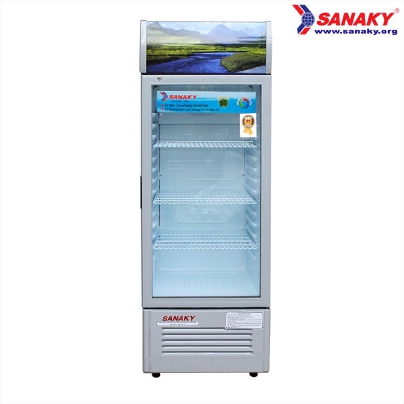 Tủ mát đứng Sanaky VH-358K3 1 cánh dàn nhôm 290l