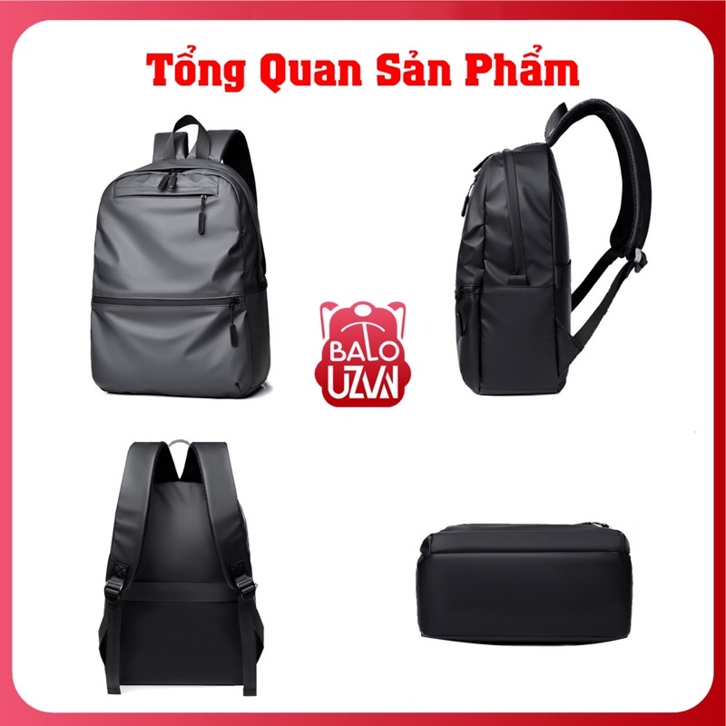 Balo đi học nam nữ Ulzzang basic chống nước, cặp sách laptop phong cách Unisex Hàn Quốc dành cho học sinh, sinh viên.