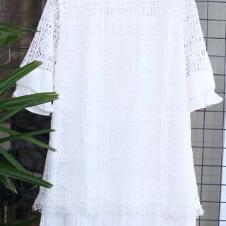 Đầm Jaspal ren phối voan