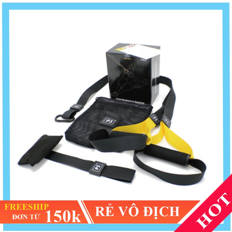 🎁 Bộ TRX P3-pro1 dây kéo tập gym /⭐ FREESHIP ⭐/ Dây kháng lực trx tập thể lực