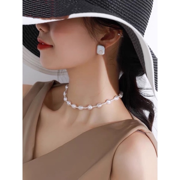 Dây chuyền thanh lịch hạt 9ly
