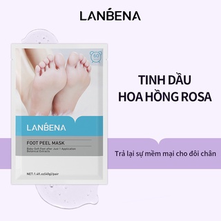 Cặp mặt nạ chân LANBENA dạng lột tẩy tế bào chết chăm sóc da