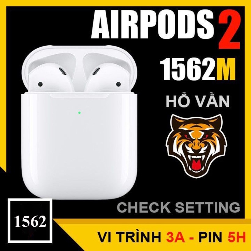 Tai nghe bluetooth AP 2 Hổ Vằn chip Louda 1562M [đổi trả 15 ngày BH 1 năm] Định Vị Đổi Tên sạc không dây pin 4-5h