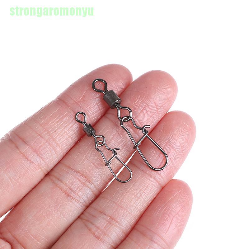 [onyu] Set 200 Khuyên Xoay Câu Cá Bằng Thép Không Gỉ