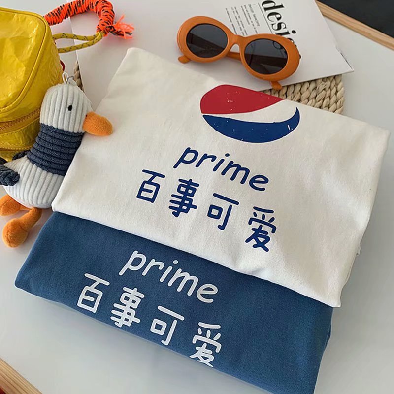 Áo thun tay ngắn cổ tròn dáng rộng in họa tiết graffiti phong cách đường phố Hàn Quốc dành cho nam size s-8xl