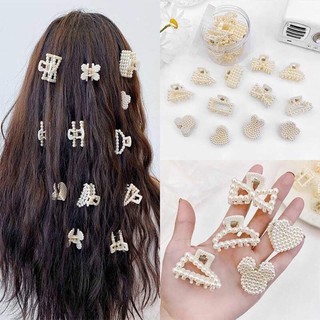 Kẹp Tóc Nhựa Giả Ngọc Trai Size Nhỏ Phong Cách Hàn Quốc
