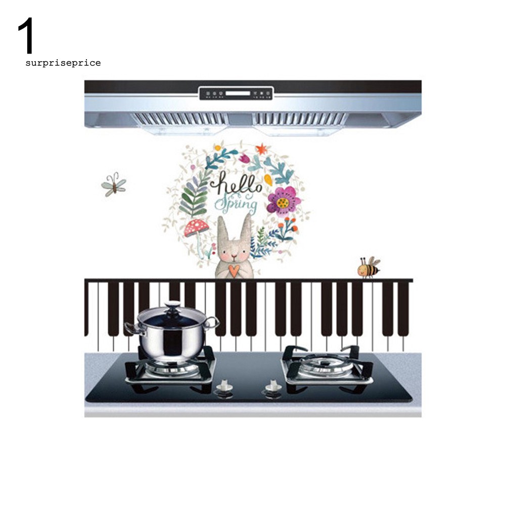 Miếng dán trang trí tường chống thấm dầu chịu nhiệt dành cho nhà bếp