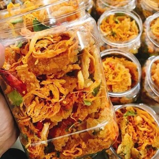 100gr cơm cháy chiên mắm lắc khô gà|giòn ngon đậm vị| đồ ăn vặt Nội Thành