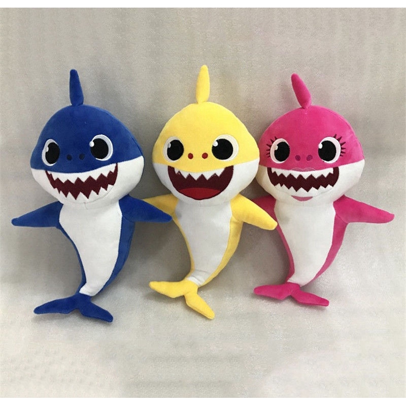 Cartoon PinkFong Plush Toys Fox Toy Sharks Dolls Children Baby Animal kid gift