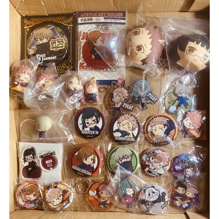 Tổng hợp goods Mô hình,standee, card,đồ bông,huy hiệu jujutsu kaisen-chú thuật hồi chiến