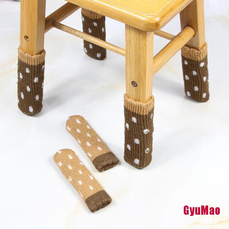 Set 4 Vỏ Bọc Chân Bàn Ghế Bảo Vệ Sàn Nhà Chống Mài Mòn
